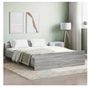 Image de Cadre de lit tête de lit et pied de lit gris sonoma 150x200 cm 3203759