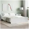 Image de Cadre de lit sans matelas blanc 160x200 cm