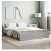 Image de Cadre de lit tête de lit et pied de lit gris sonoma 160x200 cm 3203766