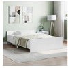 Image de Cadre de lit sans matelas blanc 120x190 cm