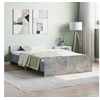 Image de Cadre de lit sans matelas gris béton 120x190 cm