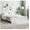 Image de Cadre de lit sans matelas blanc 140x190 cm