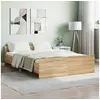 Image de Cadre de lit sans matelas chêne sonoma 140x190 cm