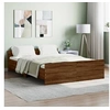 Image de Cadre de lit sans matelas chêne marron 140x190 cm