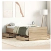 Image de Bedframe met hoofd- en voeteneinde sonoma eikenkleur 90x190 cm3203812