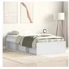Image de Cadre de lit blanc 75x190 cm petit simple 3203845