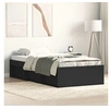 Image de Cadre de lit noir 75x190 cm petit simple 3203846