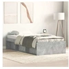 Image de Cadre de lit gris béton 75x190 cm petit simple 3203848