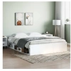 Image de Cadre de lit sans matelas blanc 140x200 cm