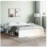 Image de Cadre de lit sans matelas blanc 160x200 cm
