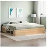Image de Cadre de lit sans matelas chêne sonoma 200x200 cm