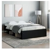 Image de Cadre de lit noir 120x190 cm petit double 3203895