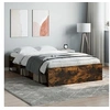 Image de Cadre de lit chêne fumé 120x190 cm petit double 3203898
