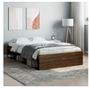 Image de Cadre de lit chêne marron 120x190 cm petit double 3203900