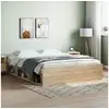 Image de Cadre de lit sans matelas chêne sonoma 140x190 cm