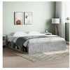 Image de Cadre de lit gris béton 140x190 cm 3203904