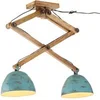 Image de Plafondlamp 25 W E27 29x18x85 cm verweerd blauw371933