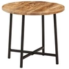 Image de Table basse 45x45x40 cm bois de manguier solide et fer