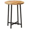 Image de Table basse 35x35x45 cm bois de manguier solide et fer