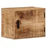 Image de Table de chevet murale 40x30x25 cm bois de manguier massif, armoire de chevet flottante, armoire de chevet suspendue, unité de chevet murale