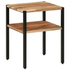 Image de Bijzettafel 35x35x45 cm massief acaciahout en ijzer372728