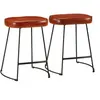 Image de Tabourets de bar lot de 2 marron foncé 40x29,5x53 cm, chaise, tabouret de bar de cuisine, chaise de bistro, tabouret 358928