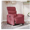 Image de Fauteuil réglable électrique tissu bordeaux