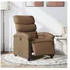 Image de Fauteuil réglable électrique tissu marron