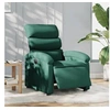 Image de Fauteuil réglable électrique tissu vert foncé