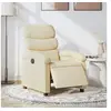 Image de Fauteuil réglable électrique tissu crème
