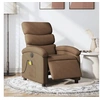 Image de Fauteuil de massage, relaxation électrique réglable tissu marron