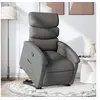 Image de Fauteuil de relaxation inclinable tissu gris foncé