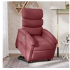 Image de Fauteuil de relaxation inclinable tissu bordeaux