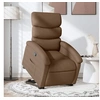 Image de Fauteuil de relaxation inclinable tissu marron