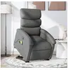 Image de Fauteuil de massage, relaxation tissu gris foncé