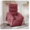 Image de Fauteuil de massage, relaxation tissu bordeaux