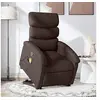 Image de Fauteuil de massage, relaxation tissu marron foncé