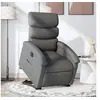 Image de stoel électrique réglable tissu gris foncé