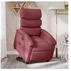 Image de stoel électrique réglable tissu bordeaux