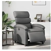 Image de Fauteuil réglable électrique similicuir gris