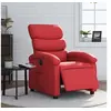 Image de Fauteuil réglable électrique similicuir rouge