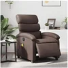 Image de Fauteuil de massage, relaxation électrique similicuir marron