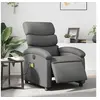 Image de Fauteuil de massage, relaxation électrique similicuir gris