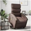 Image de Fauteuil de massage, relaxation similicuir marron