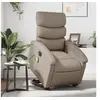 Image de Fauteuil de relaxation, massage, inclinable électrique similicuir cappuccino