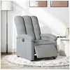 Image de Fauteuil électrique réglable tissu gris clair