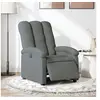 Image de Fauteuil inclinable électrique Gris foncé Tissu