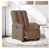 Image de Fauteuil réglable électrique tissu marron