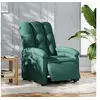 Image de Fauteuil réglable électrique tissu vert foncé