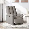 Image de Fauteuil réglable électrique tissu taupe